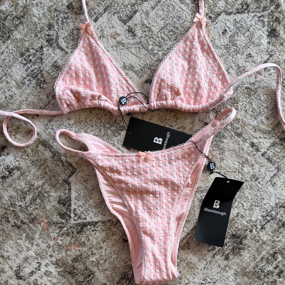 Blackbough Pink Gingham Set